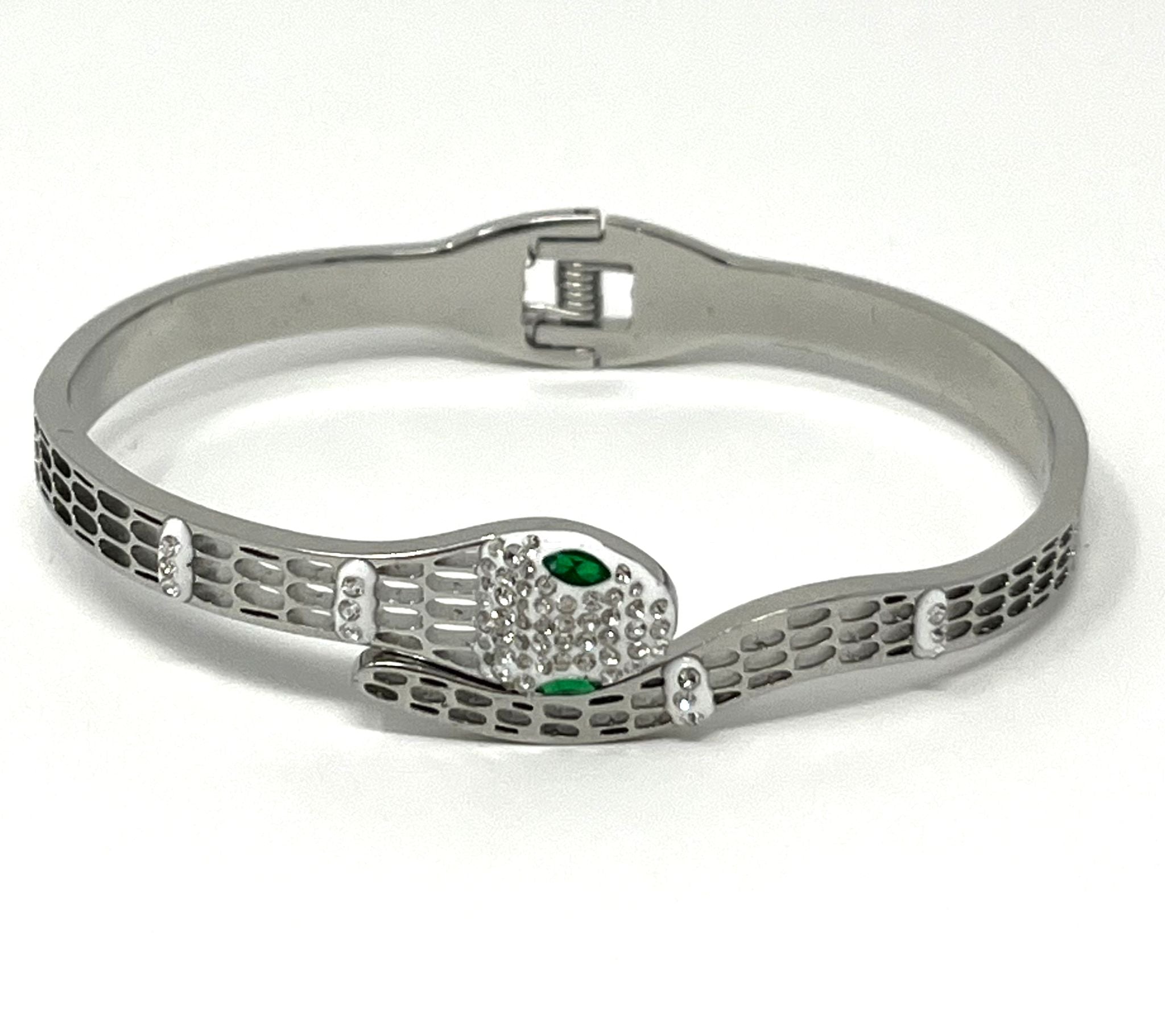 Stainless Steel Snake Bracelet - SCBR1N2 - BUJIX