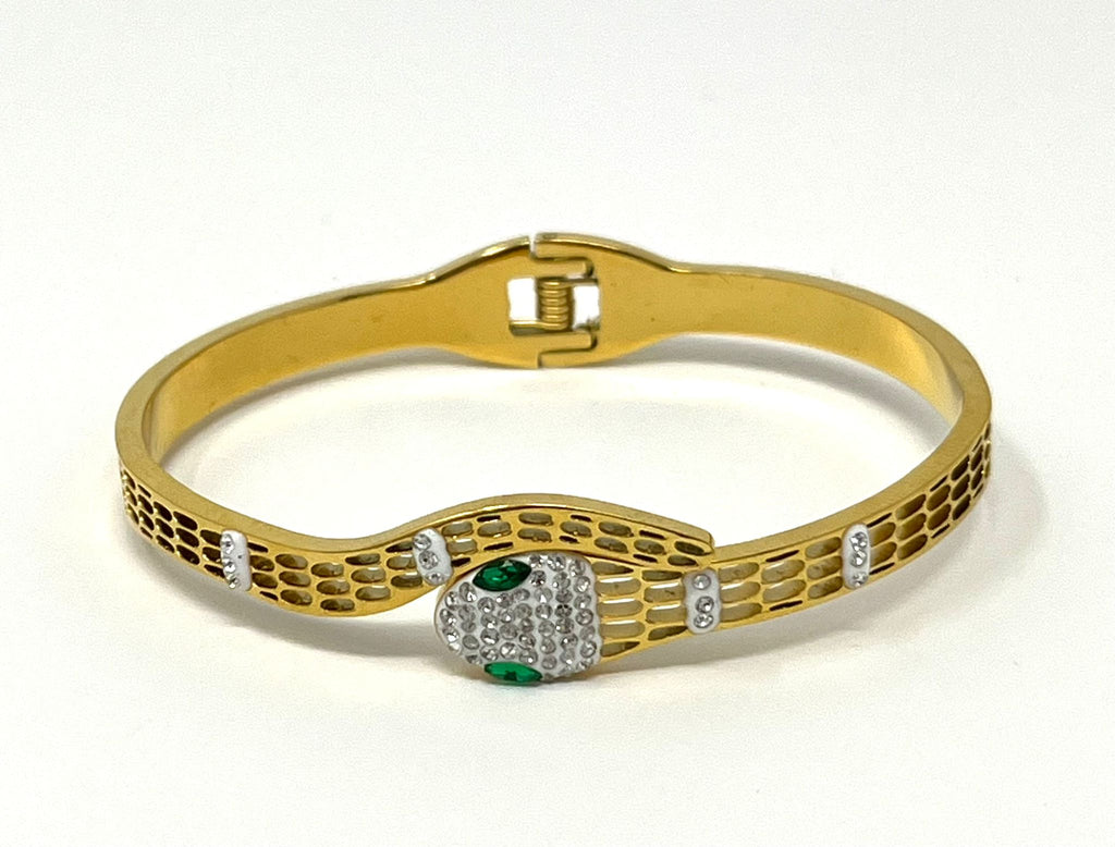 Stainless Steel Snake Bracelet - SCBR1N2 - BUJIX