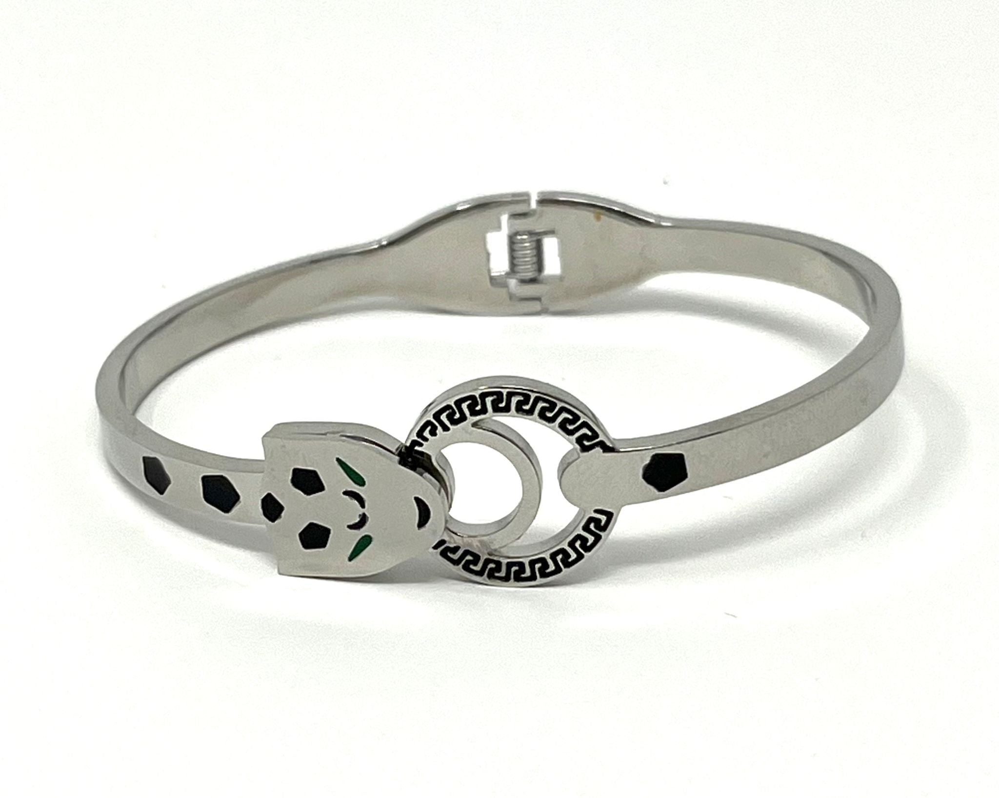 Stainless Steel Snake Bangle Bracelet - SCBR1N6 - BUJIX