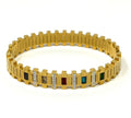 Stainless Steel Colorful Bangle Bracelet - SCBR1N10 - BUJIX
