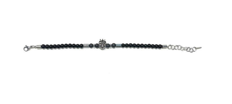 Stainless Steel Beaded Bracelet for Men - SBFMM1 - BUJIX