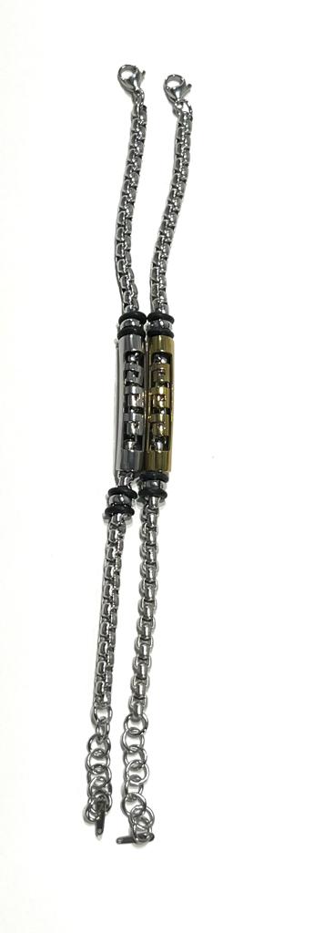 Stainless Steel Braided Bracelet for Men - SBFMP2 - BUJIX