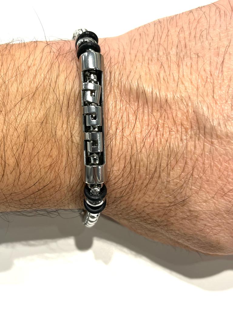 Stainless Steel Braided Bracelet for Men - SBFMP2 - BUJIX