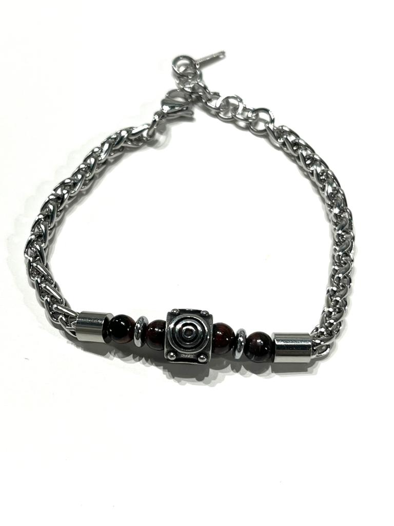 Stainless Steel Braided Bracelet for Men - SBFMP1 - BUJIX