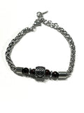 Stainless Steel Braided Bracelet for Men - SBFMP1 - BUJIX