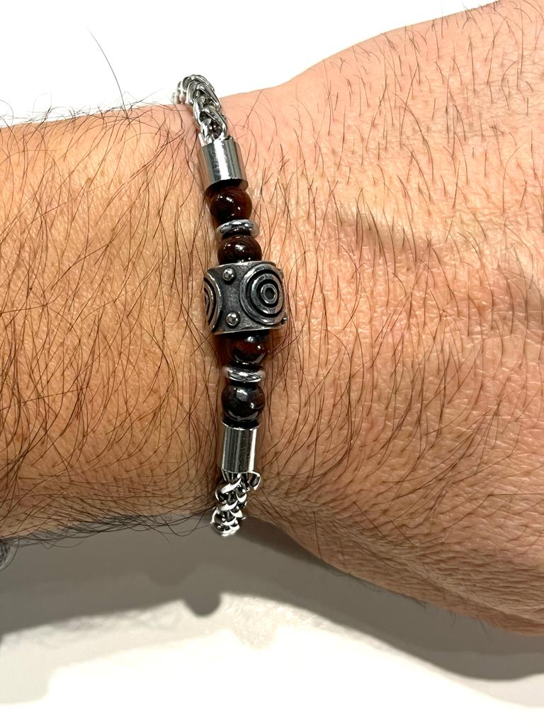 Stainless Steel Braided Bracelet for Men - SBFMP1 - BUJIX