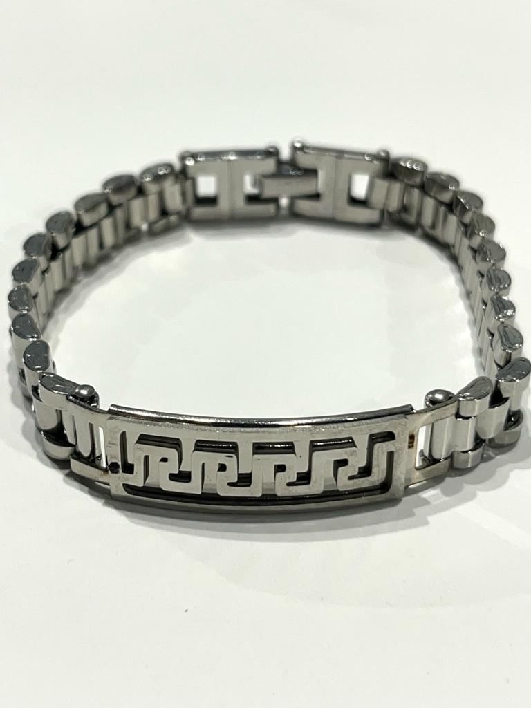 Stainless Steel Key Pattern Bracelet for Men - SBFMG4 - BUJIX