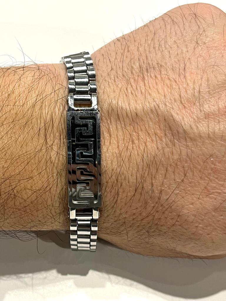 Stainless Steel Key Pattern Bracelet for Men - SBFMG4 - BUJIX