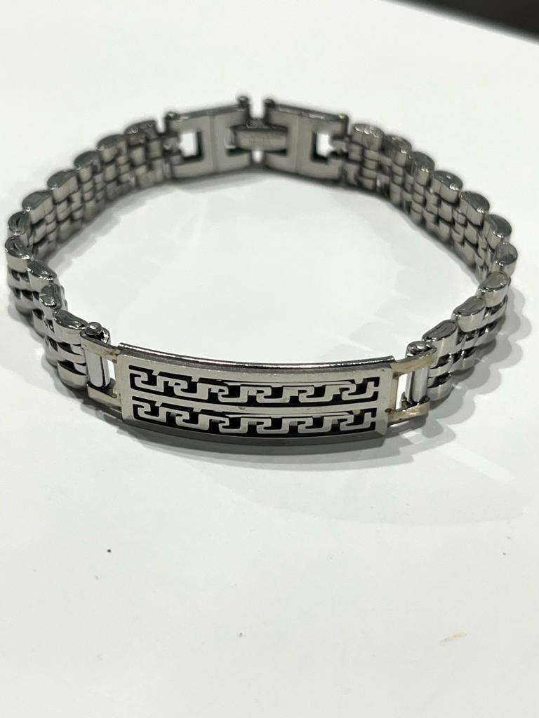 Stainless Steel Key Pattern Bracelet for Men - SBFMG5 - BUJIX