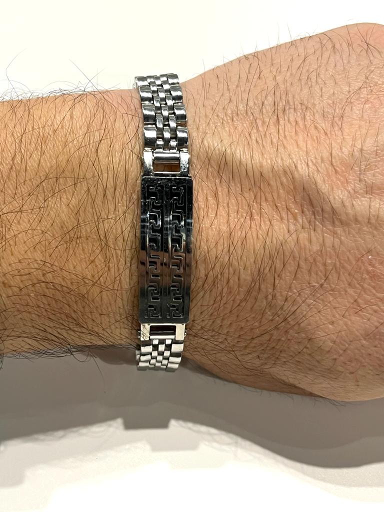 Stainless Steel Key Pattern Bracelet for Men - SBFMG5 - BUJIX