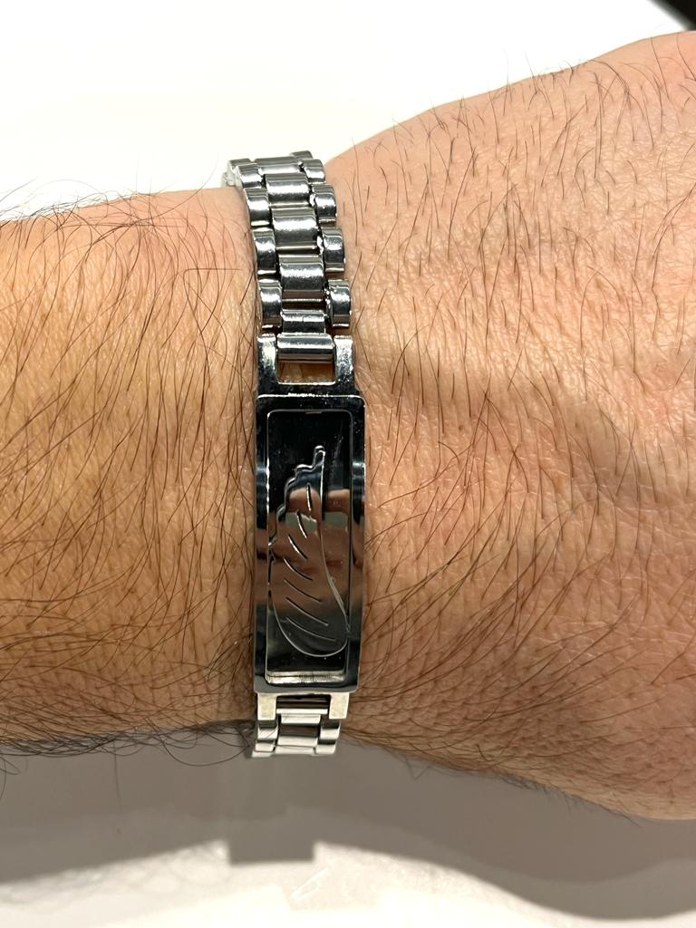 Stainless Steel Angel Wing Bracelet for Men - SBFMG6 - BUJIX