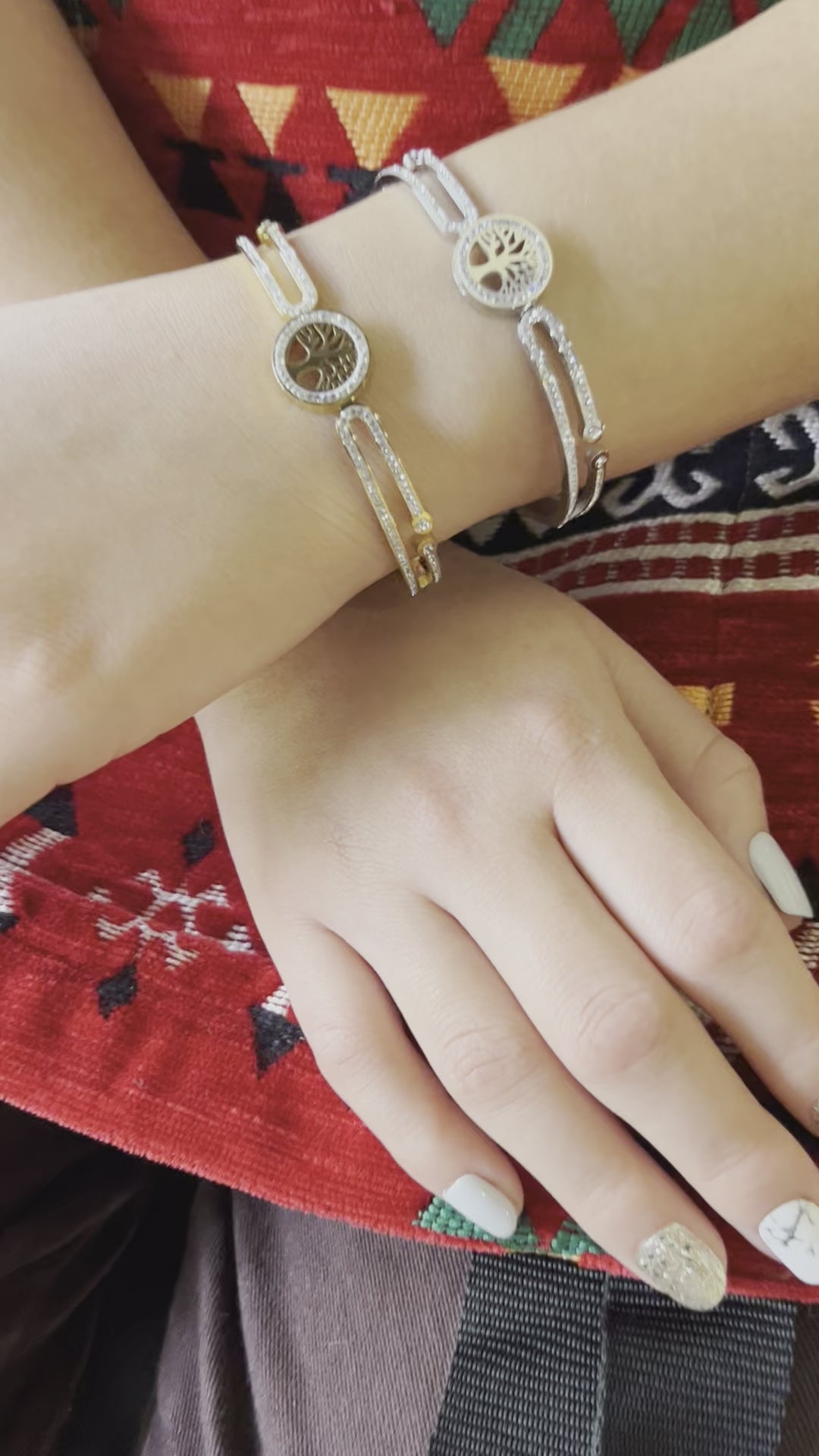 Stainless Steel Tree of Life Bracelet - SCBR4N07