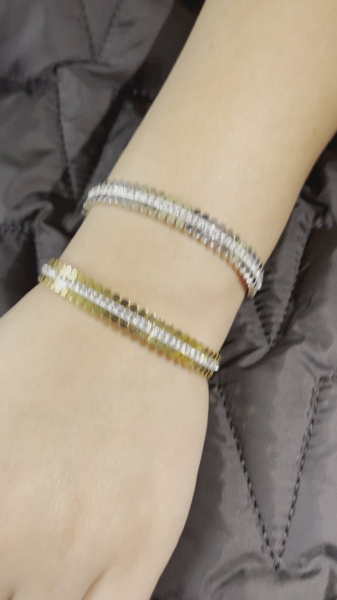 Stainless Steel Zircon Bracelet - SCBR1N4