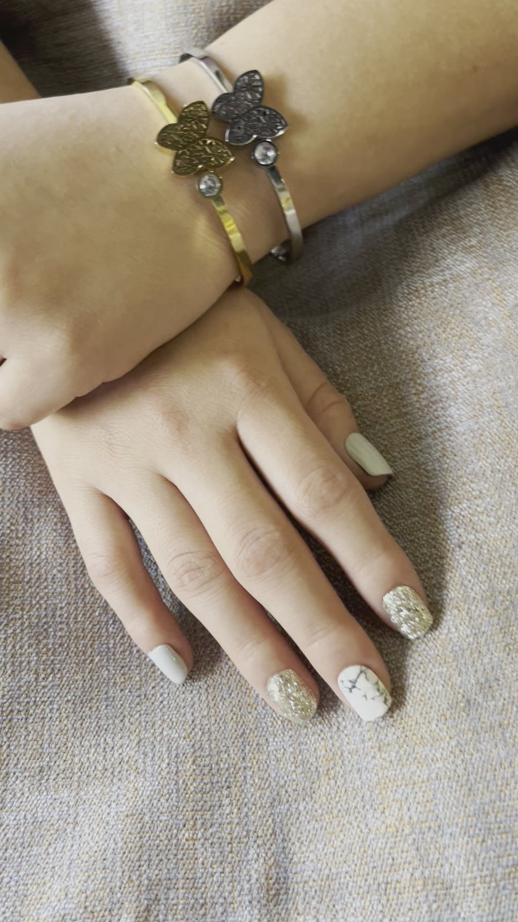 Stainless Steel Butterfly Bracelet - SCBR4N01