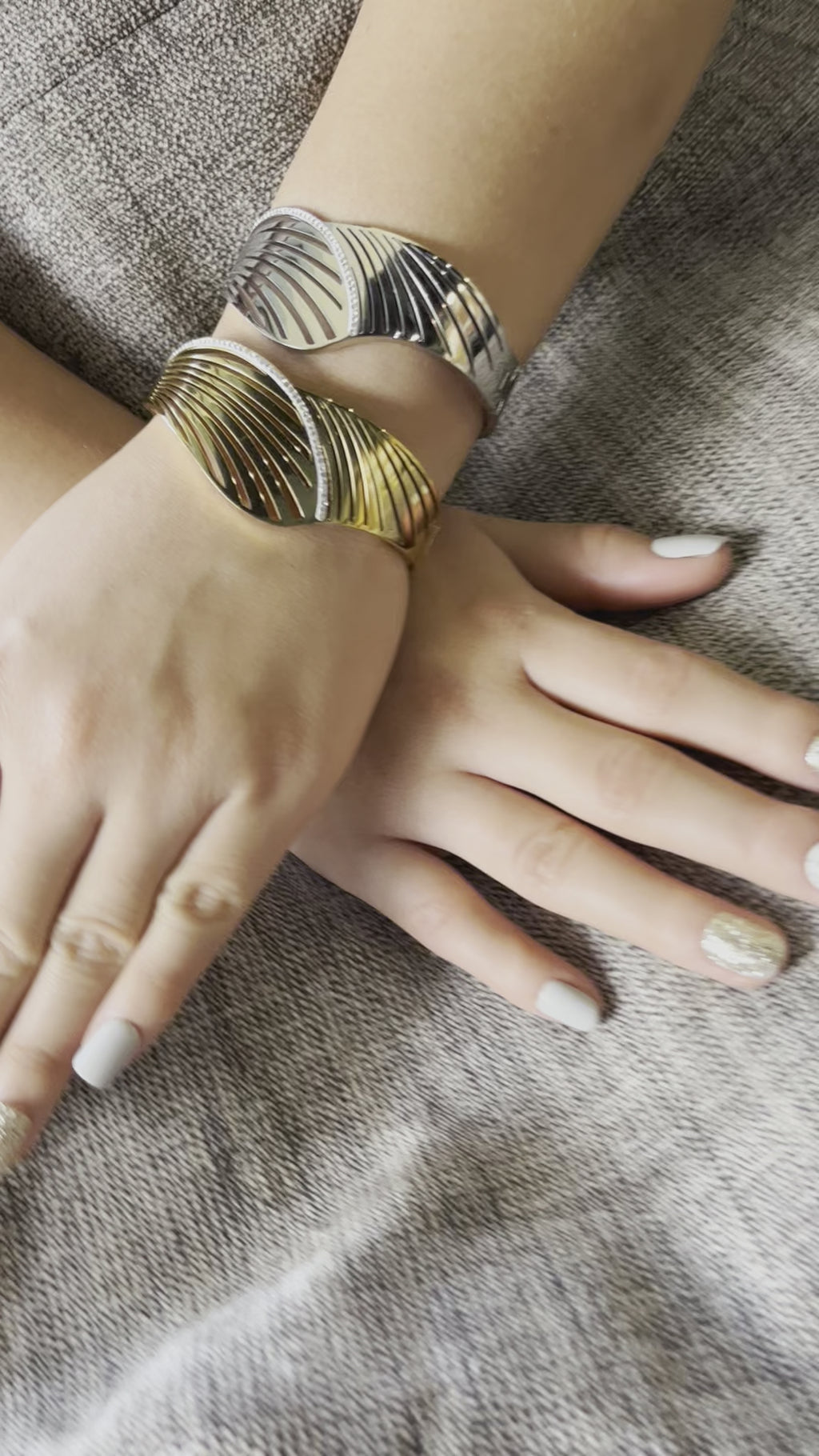 Stainless Steel Bangle Boho Bracelet - SCBR6N10