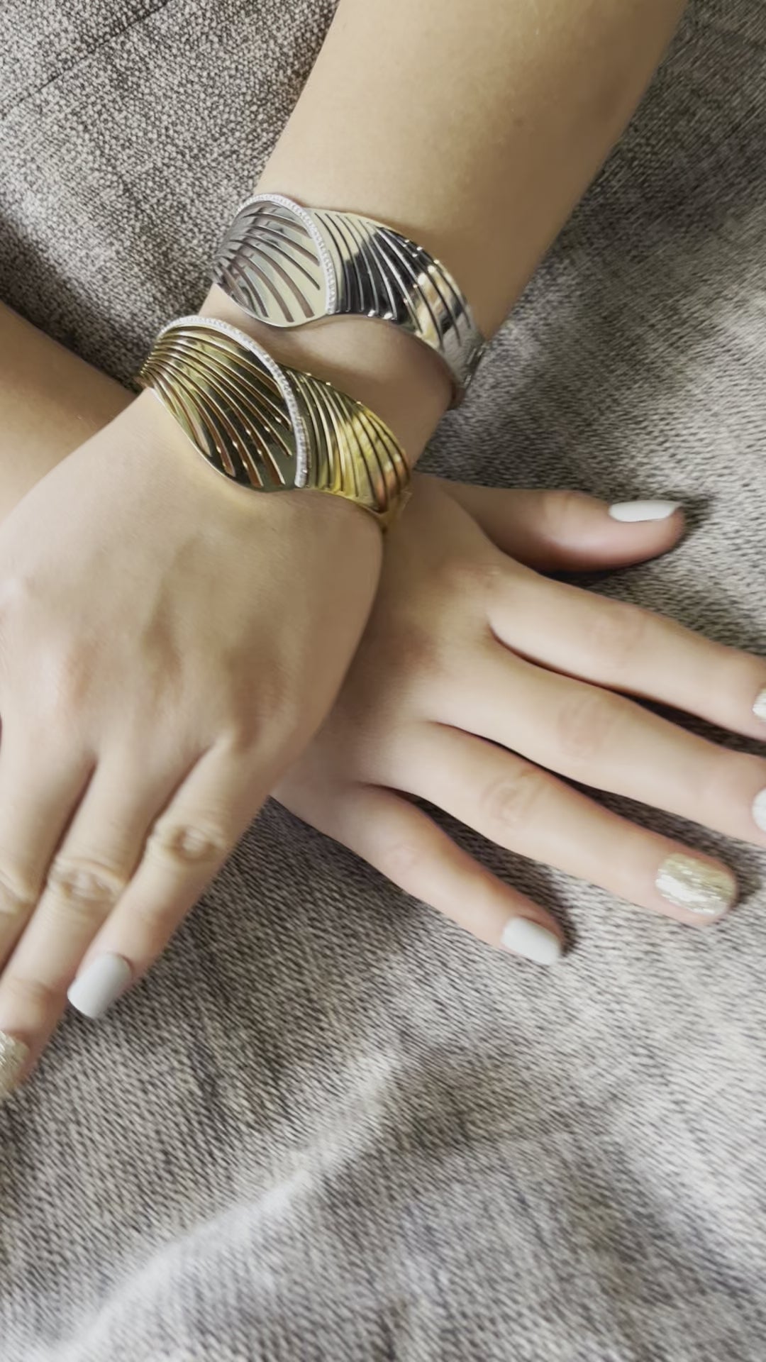 Stainless Steel Bangle Boho Bracelet - SCBR6N10