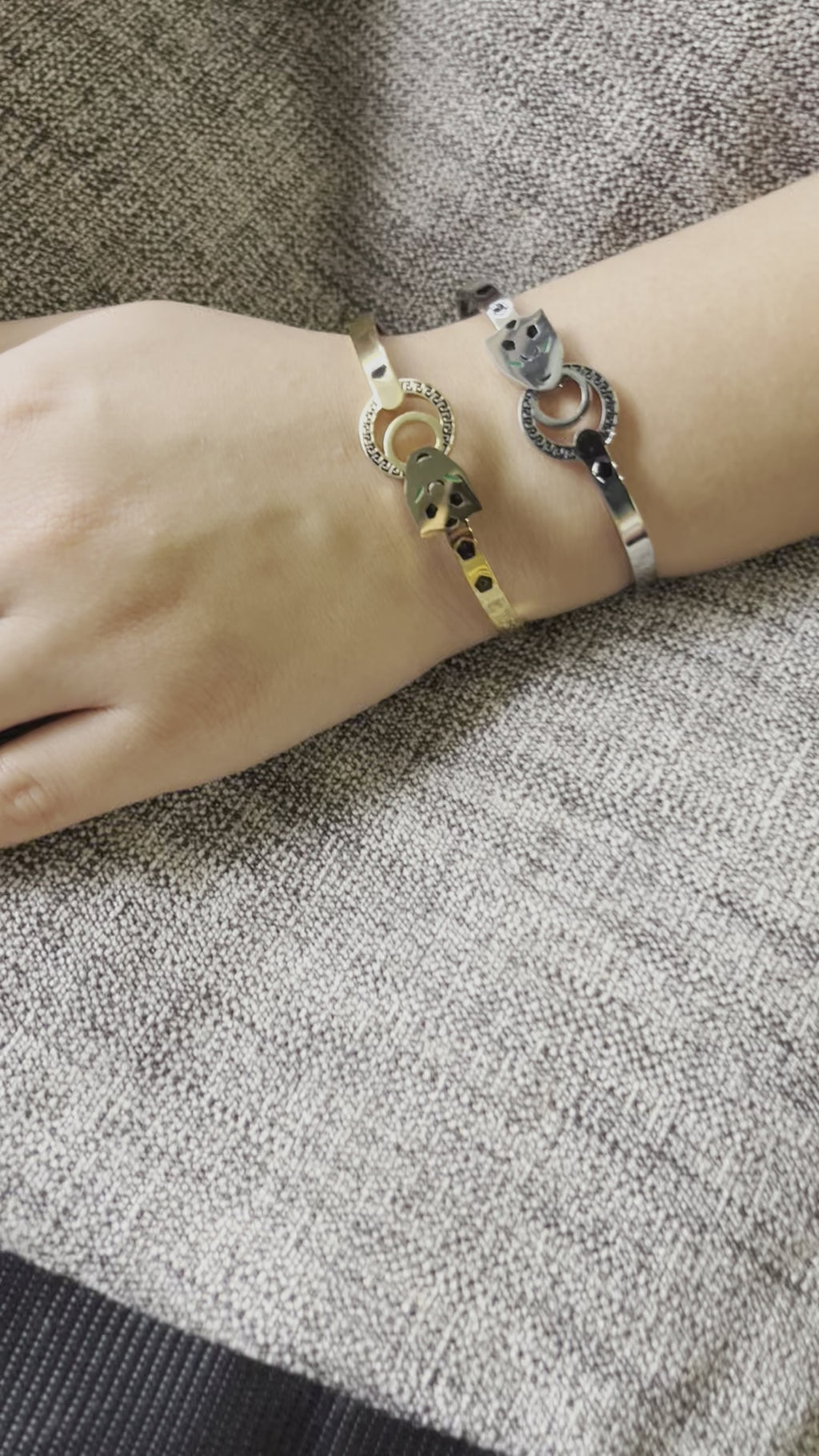 Stainless Steel Snake Bangle Bracelet - SCBR1N6