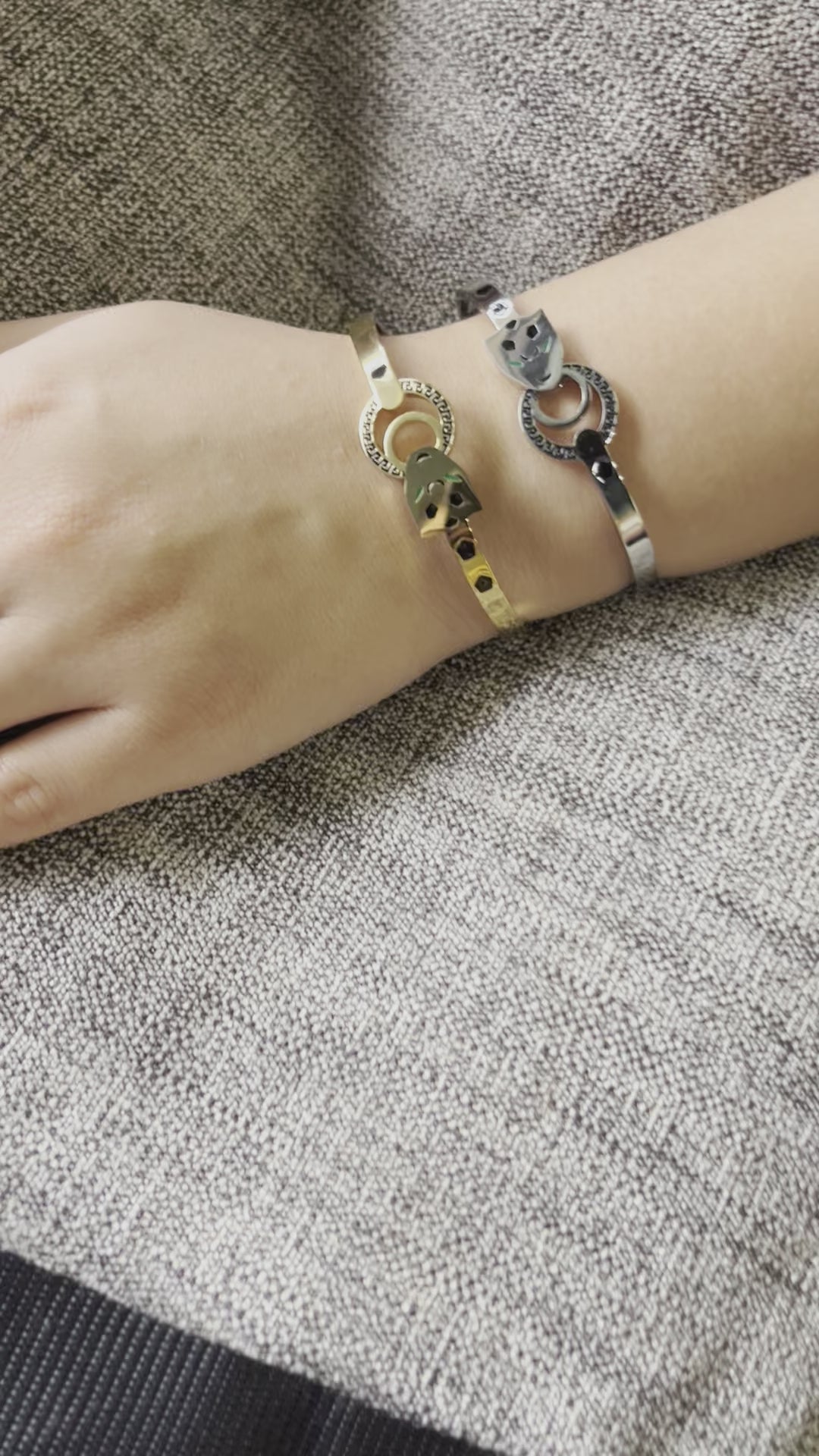 Stainless Steel Snake Bangle Bracelet - SCBR1N6