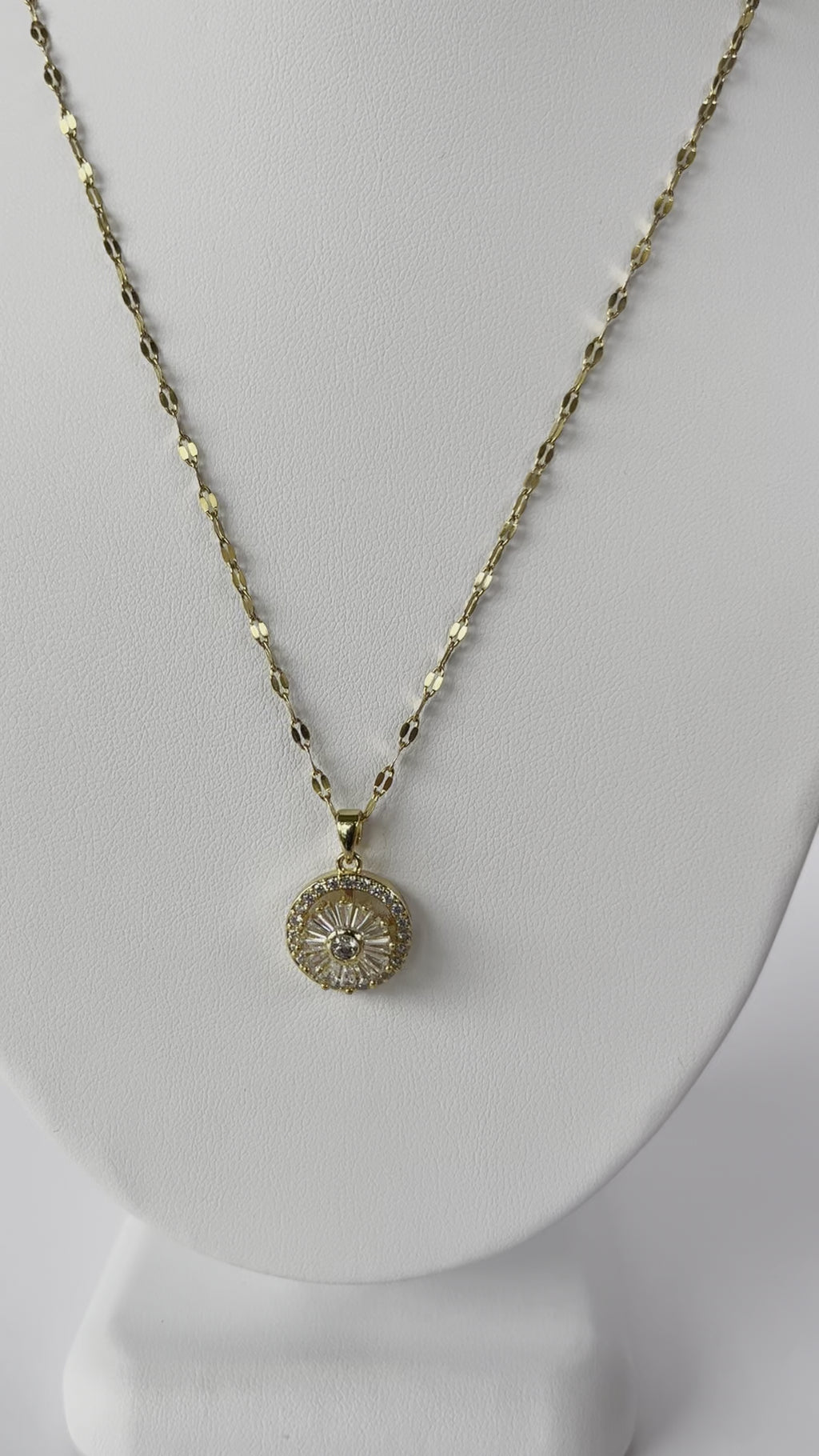Stainless Steel Zircon Necklace