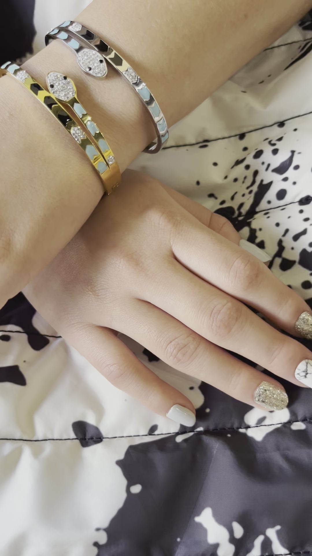 Stainless Steel Snake Bracelet - SCBR5N02