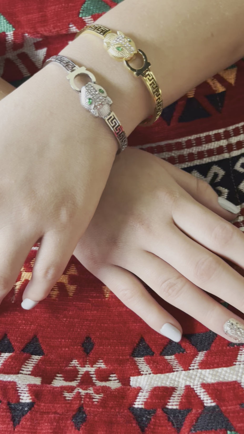 Stainless Steel Tiger Bracelet - SCBR5N08