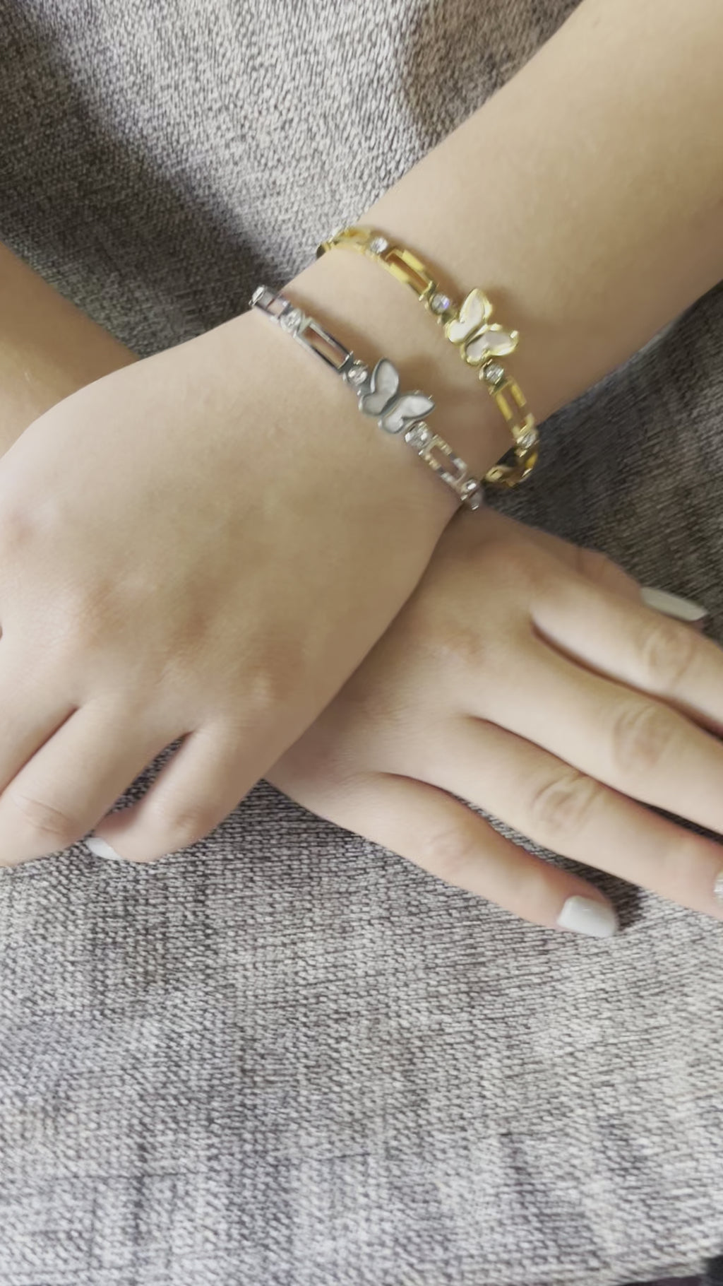 Stainless Steel Butterfly Bracelet - SCBR5N03