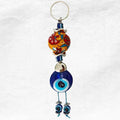 Cheap Blue Ceramic Ball Keychains