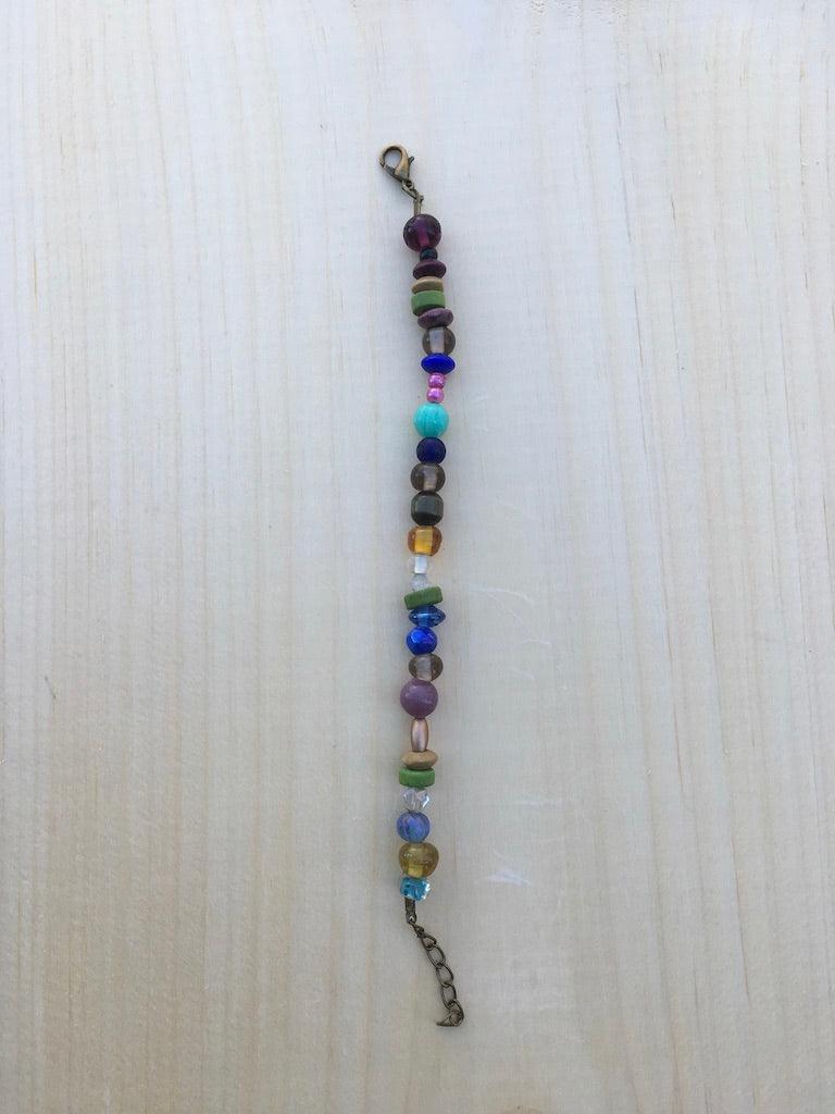 Crystal Bead Bracelet Set with Rotating Jewelry Display Stand - BUJIX