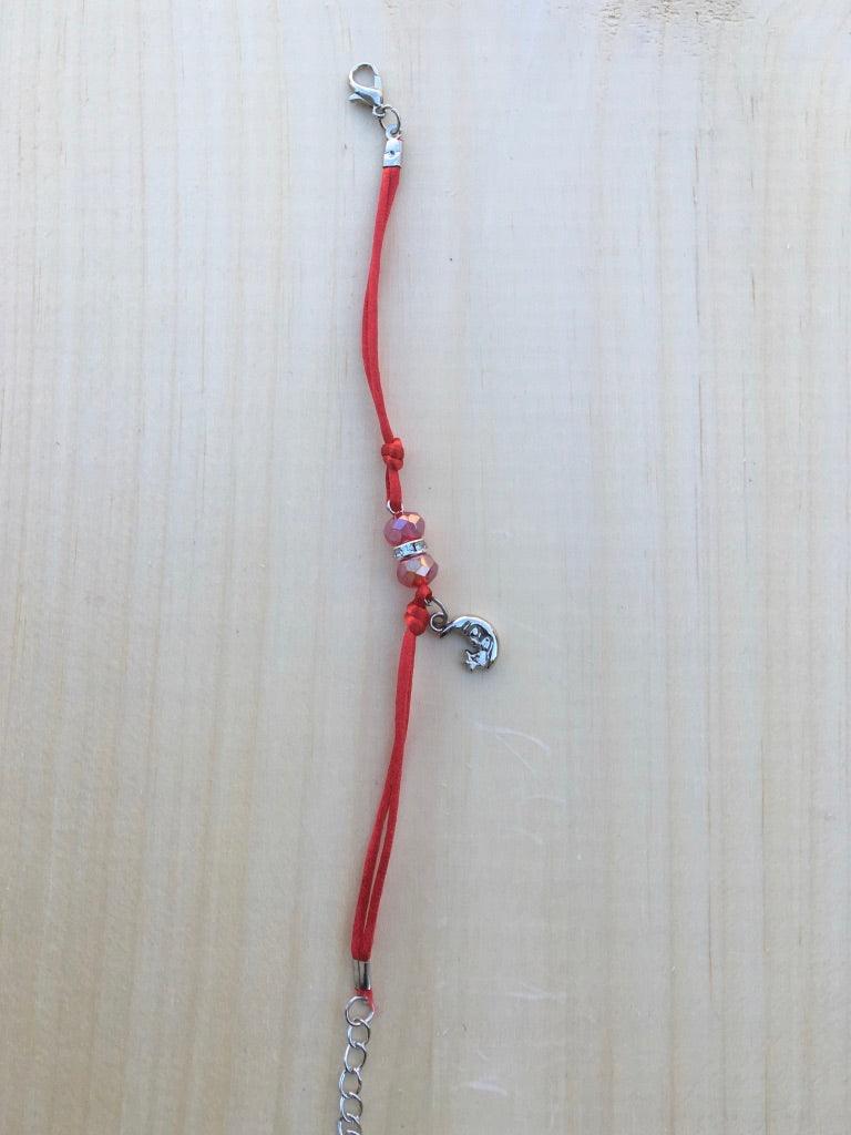 Crystal Bead Bracelet Set with Rotating Jewelry Display Stand - BUJIX