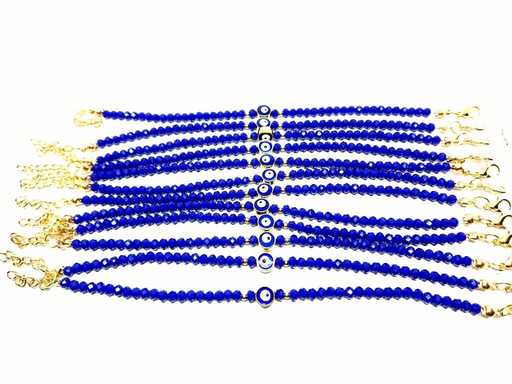 Crystal Bead Bracelet Set with Rotating Jewelry Display Stand - BUJIX