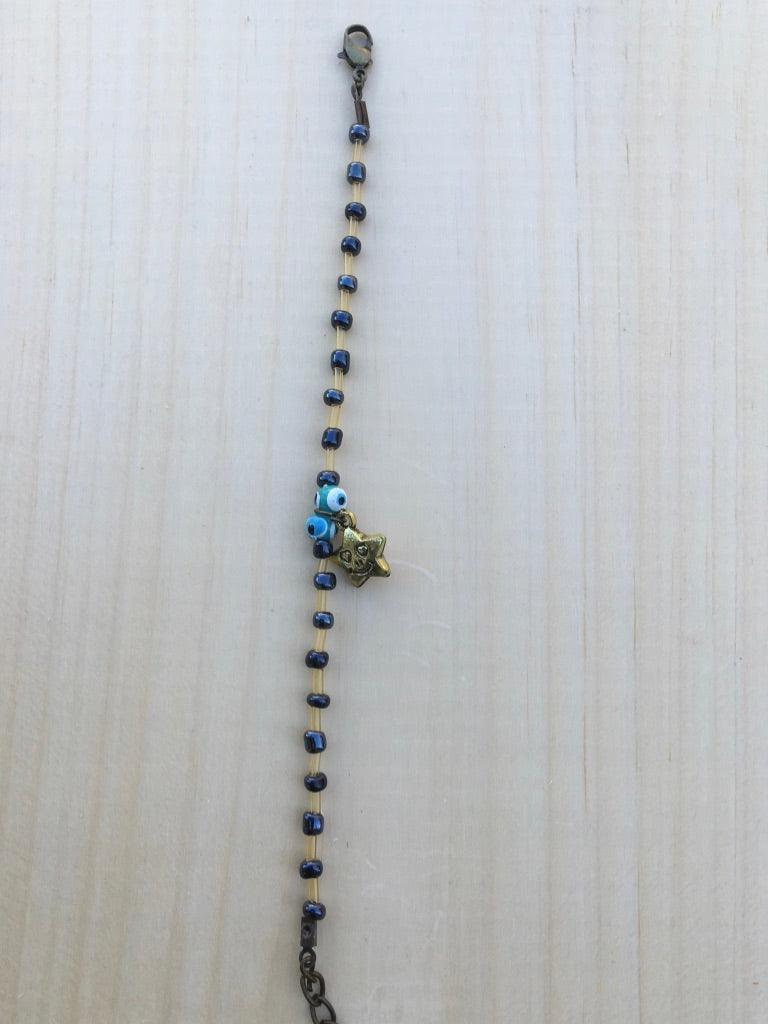 Crystal Bead Bracelet Set with Rotating Jewelry Display Stand - BUJIX