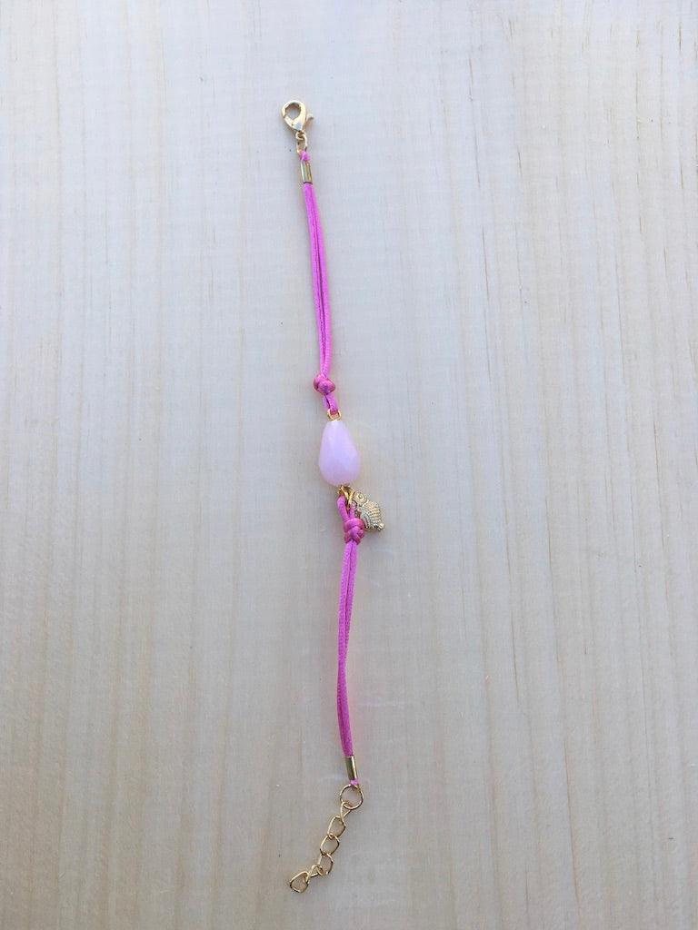 Crystal Bead Bracelet Set with Rotating Jewelry Display Stand - BUJIX