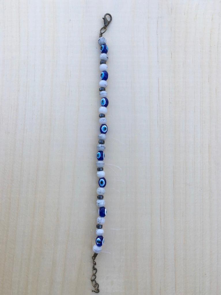 Crystal Bead Bracelet Set with Rotating Jewelry Display Stand - BUJIX