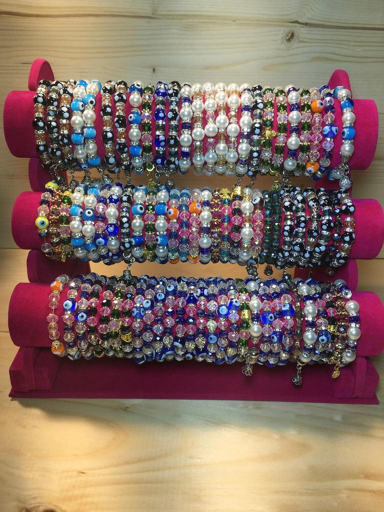 Wholesale Evil Eye Bracelets by the Dozen - BQ001 - BUJIX