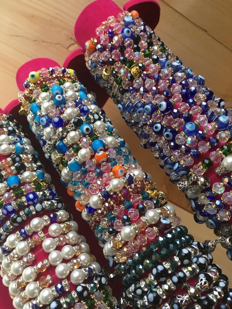 Wholesale Evil Eye Bracelets by the Dozen - BQ001 - BUJIX