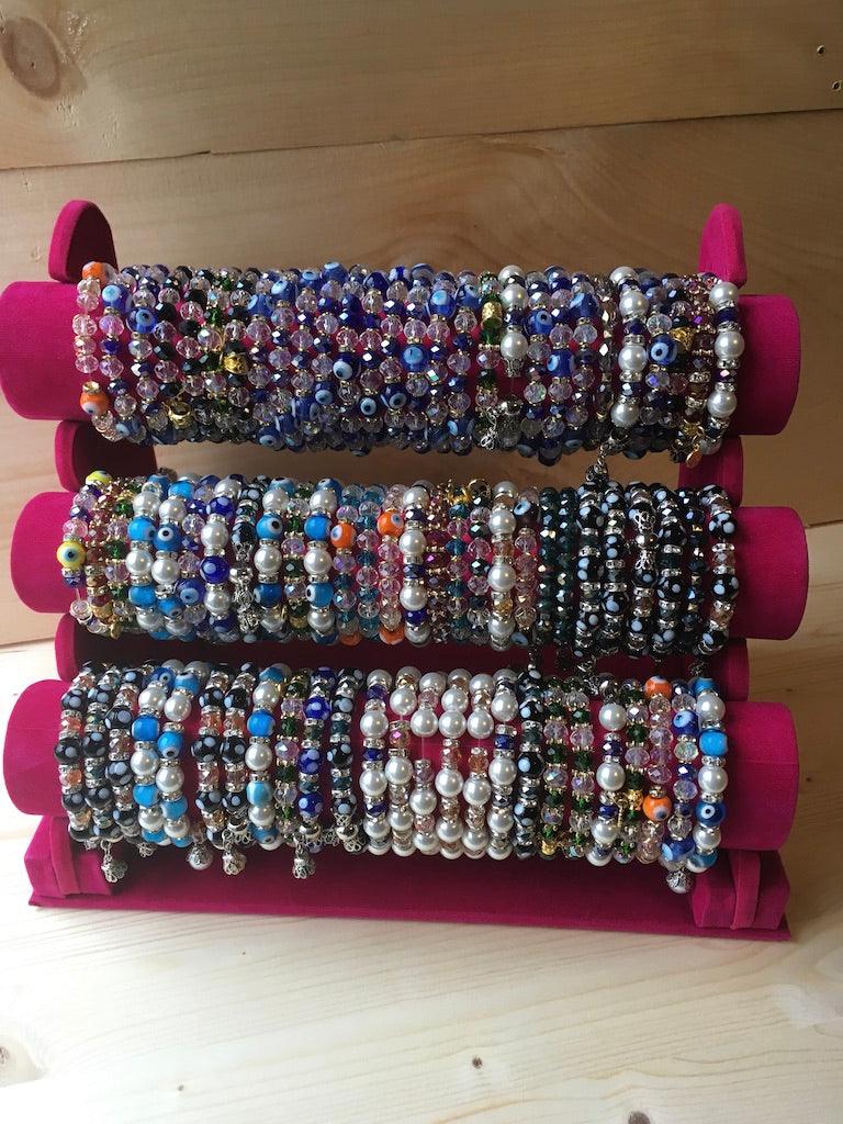 Wholesale Evil Eye Bracelets by the Dozen - BQ001 - BUJIX