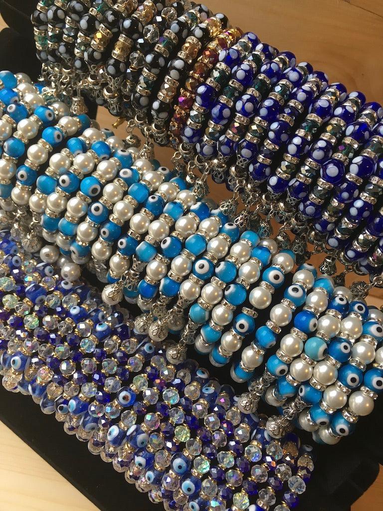 Evil Eye Beaded Bracelets in Bulk