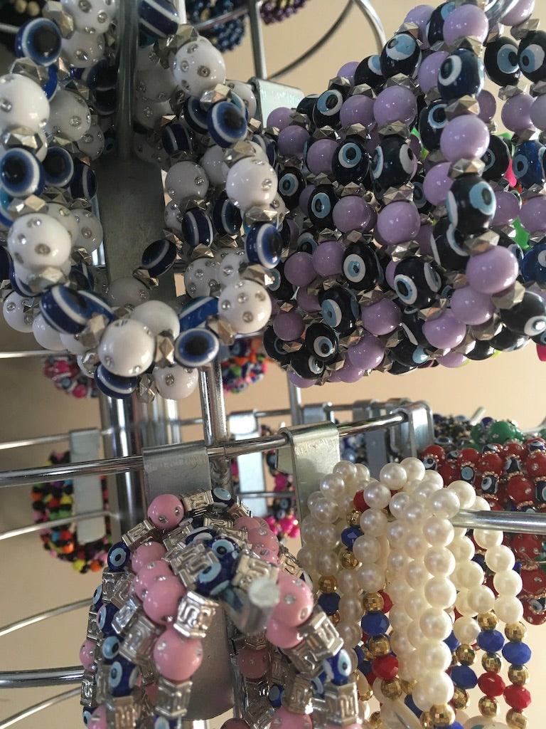 purple evil eye bracelets wholesale BQ002