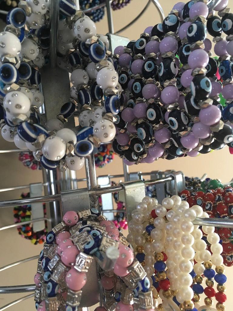 purple evil eye bracelets wholesale BQ002