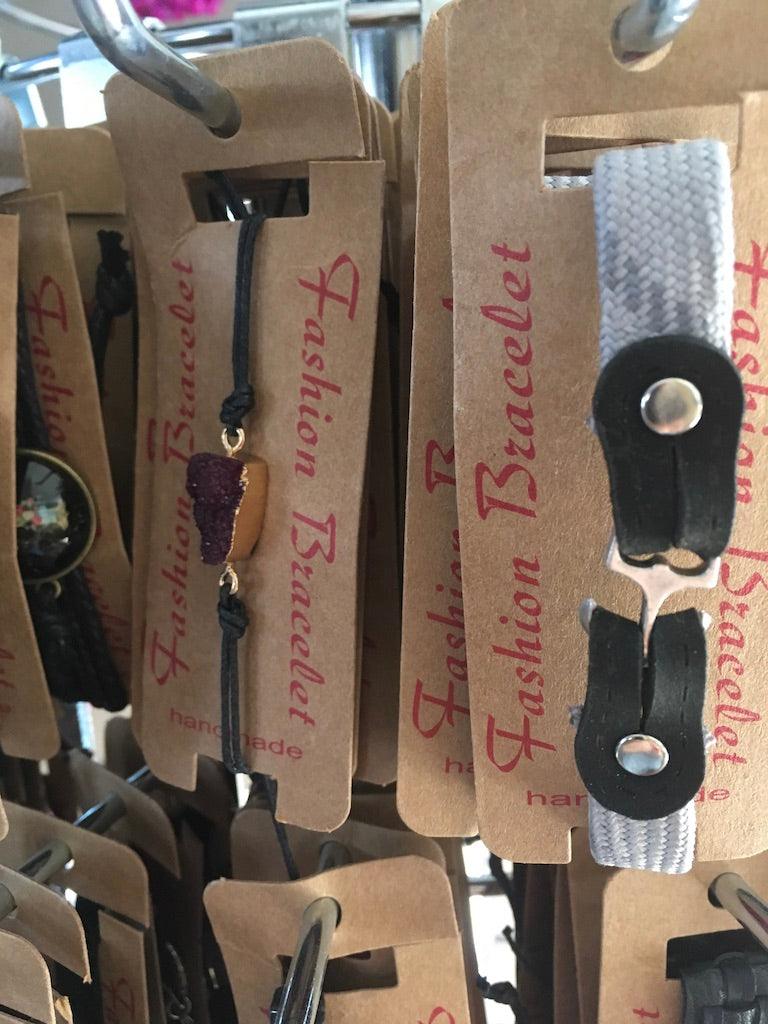  womens mens braided leather bracelet