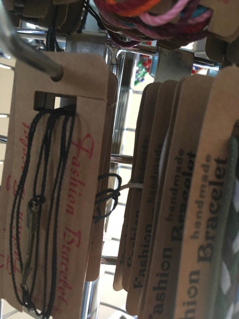 leather cuff bracelets with display stand