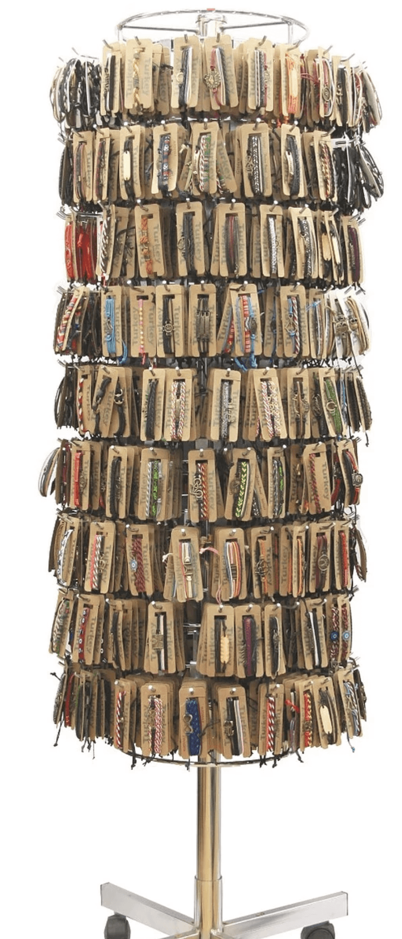 wholesale leather bracelet with display stand