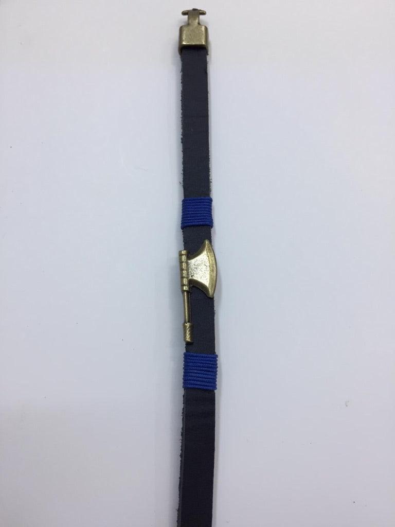 Leather Bracelets with Axe Charm 2