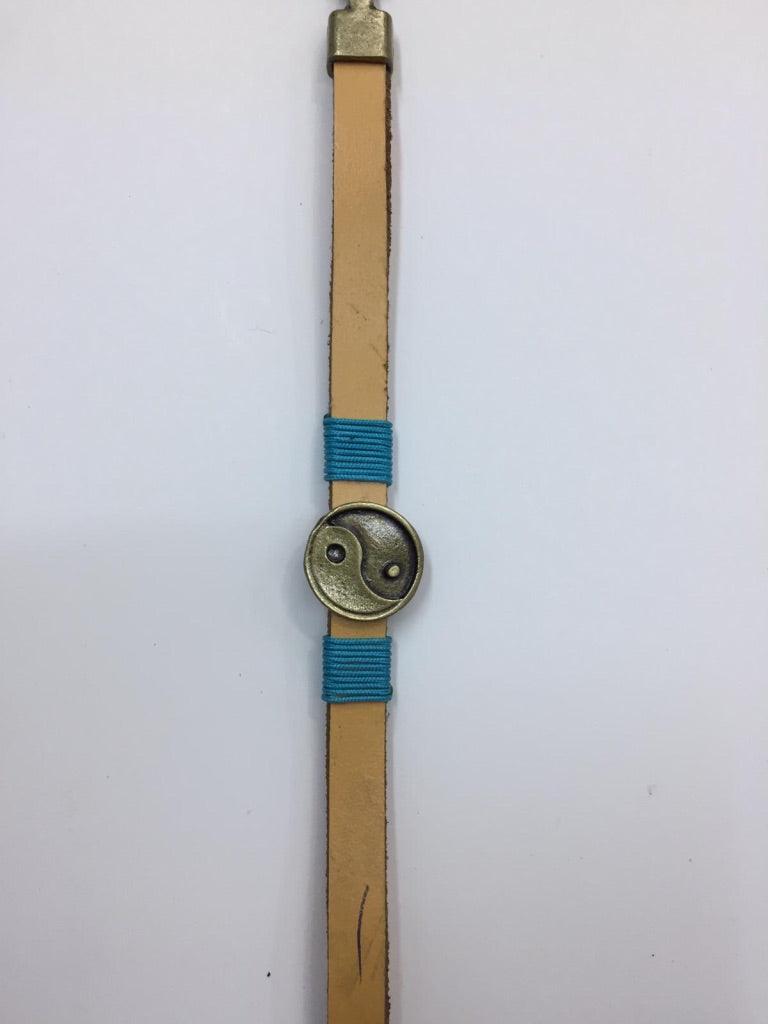 Leather Bracelets with Yoga Charm 2