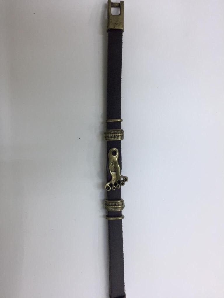 Leather Bracelets with Metal Charm 2