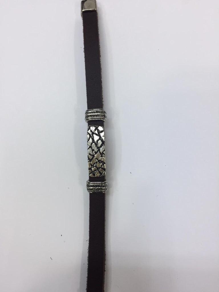 Leather Bracelets with Metal Charm 3