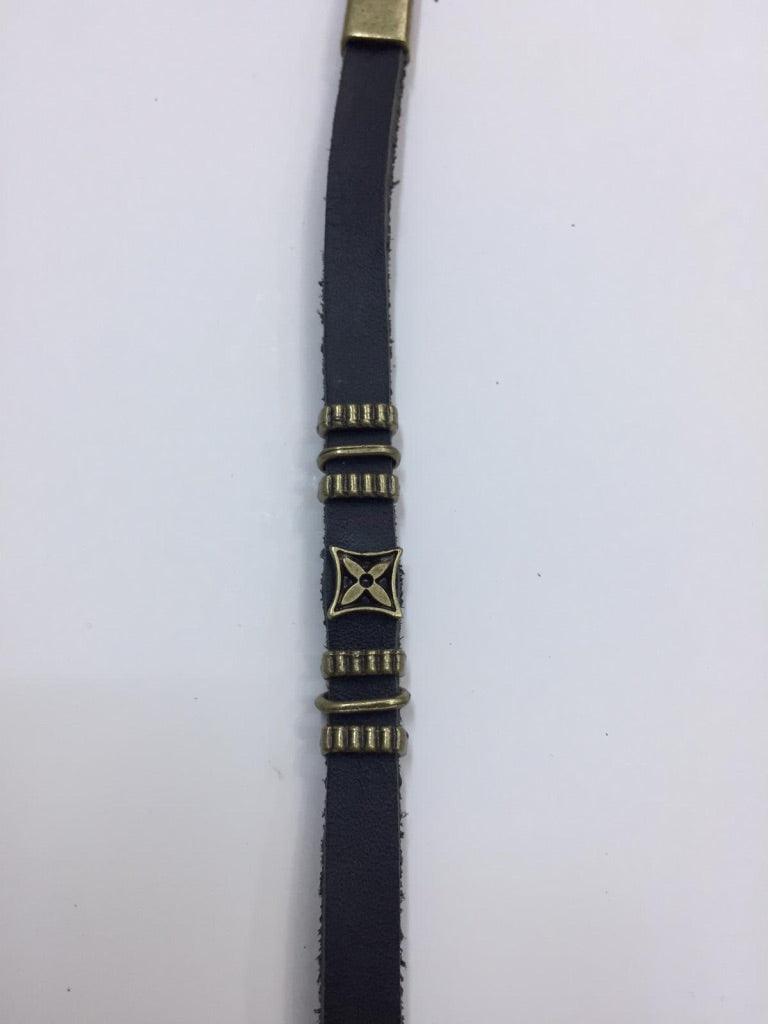 Leather Bracelets with Metal Charm 5