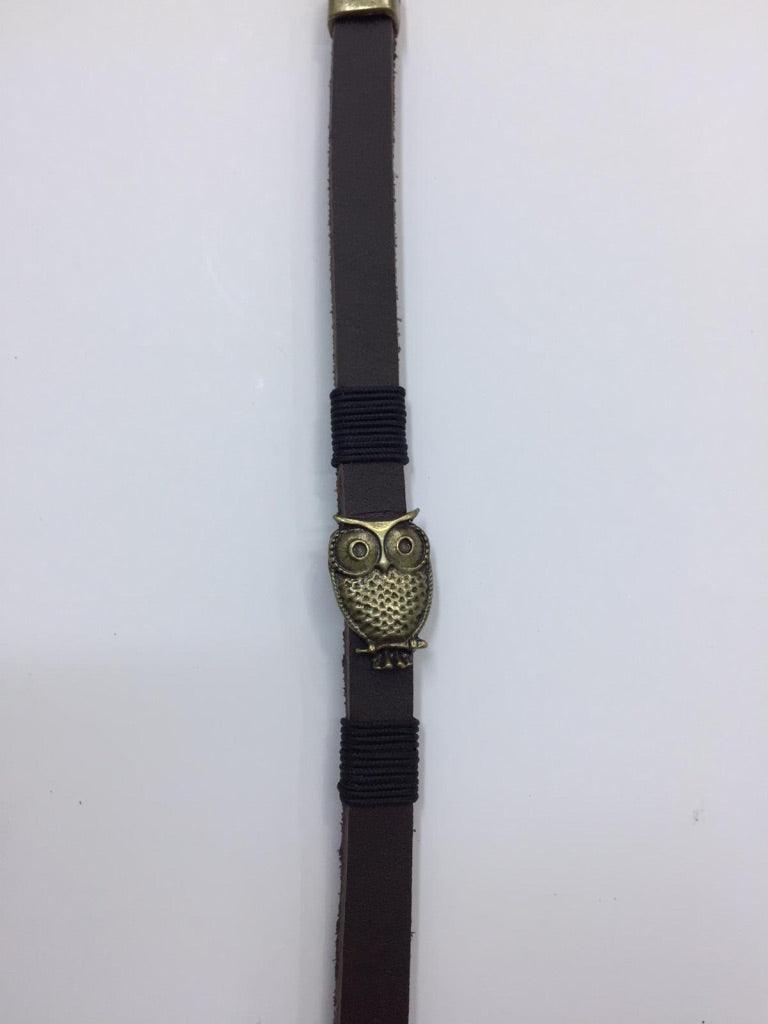 Leather Bracelets with Owl Charm 4