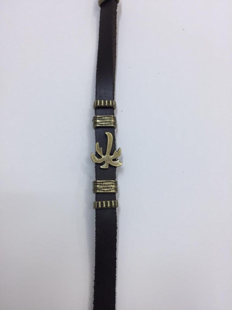 Leather Bracelets with Tree Charm 2