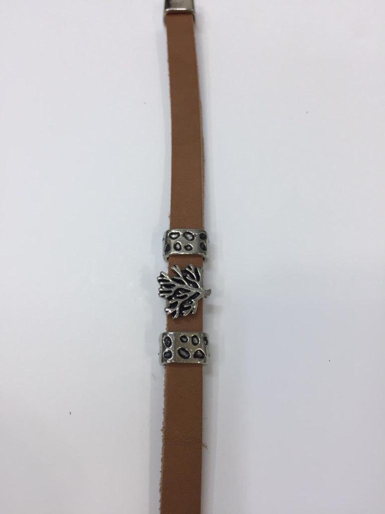 Leather Bracelets with Tree Charm 3